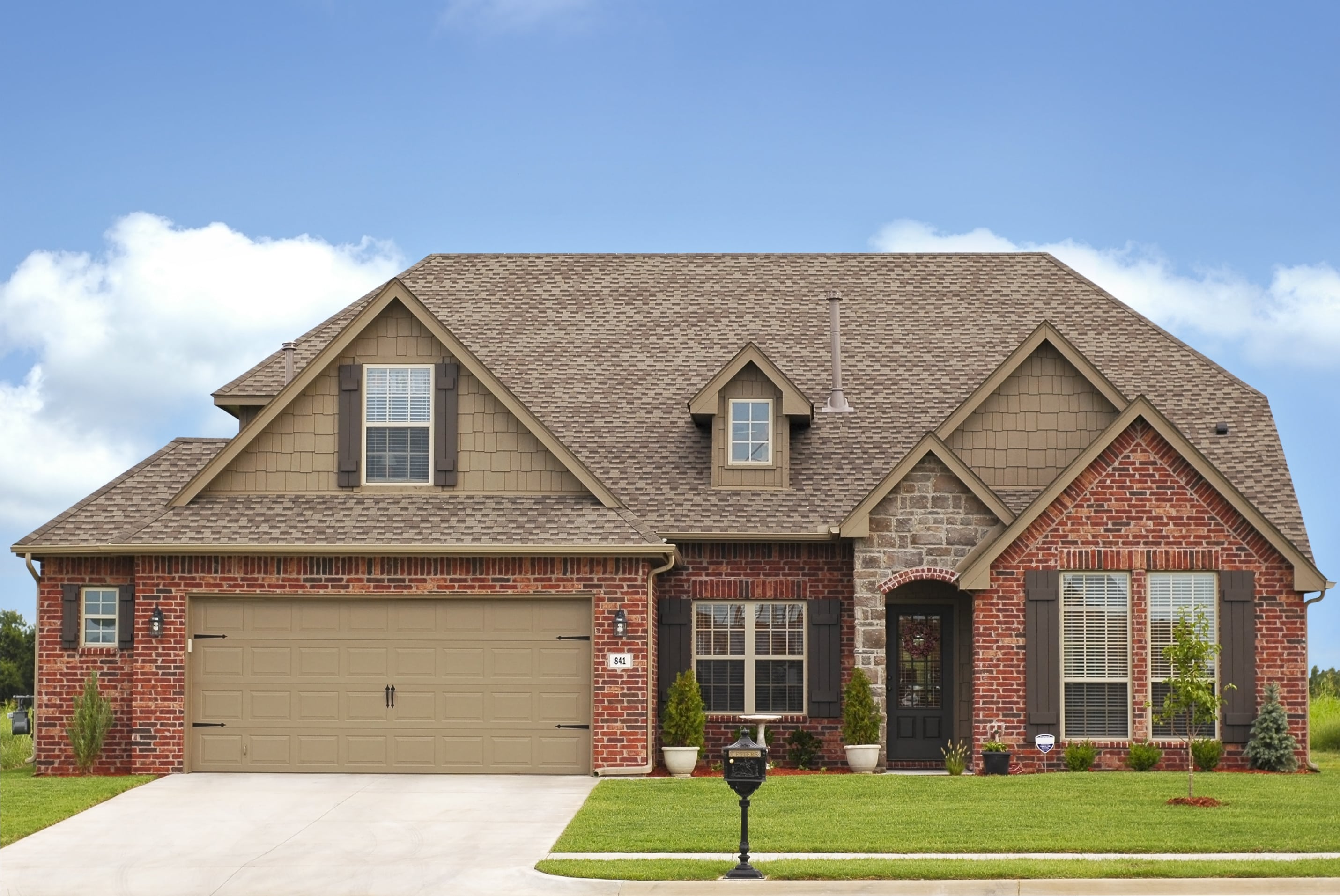 House with new roof